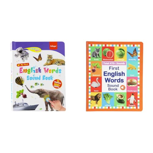 Kexpery Lernbuch mit Ton in Englisch, 470 Wörter für Kinder, 3 – 6 Jahre, berührungsempfindliches und wasserdichtes Buch zum Sprechen und Buchstabieren Kexpery Lernbuch mit Ton in Englisch, 470 Wörter für Kinder, 3 – 6 Jahre, berührungsempfindliches und wasserdichtes Buch zum Sprechen und Buchstabieren von Kexpery