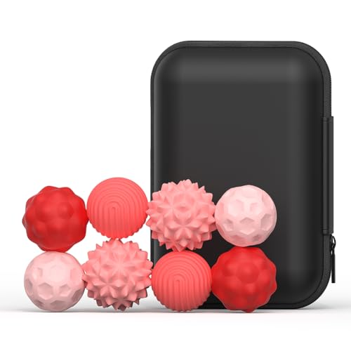 Kexpery Packung mit 8 Magnetbällen aus Silikon, leise, für Stress, Angst, Autismus, sensorisches Spielzeug, tragbar von Kexpery