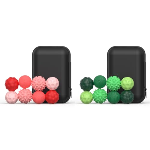 Kexpery Packung mit 8 Magnetbällen aus Silikon, leise, für Stress, Angst, Autismus, sensorisches Spielzeug, tragbar von Kexpery