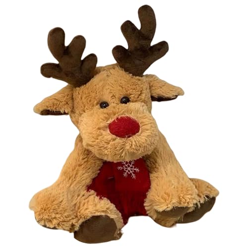 Kexpery Reindeer Kawaii Plüschpuppe Weihnachten Elk Niedlich Plüsch Puppe für Weihnachtsdekoration Geschenk von Kexpery