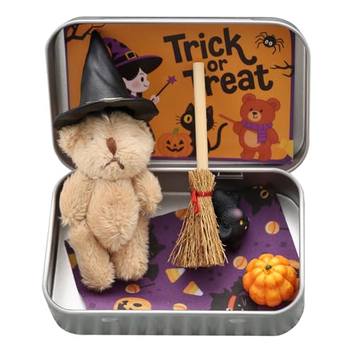 Miniatur Witcher Witch Bear in a Box Halloween Filers Gifts Party (Khaki) von Kexpery
