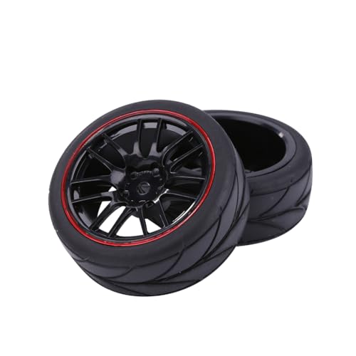 RC1/10 Universalreifen für RC-Autos mit M4 Muttern und verschleißfesten Offroad-Reifen, 4 Stück RC1/10 Universalreifen für RC-Autos mit M4 Muttern und verschleißfesten Offroad-Reifen, 4 Stück von Kexpery
