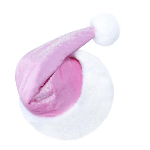 Kexpsogy Weihnachtsmütze mit weißer Krempe für Weihnachten, Festival, Party, Neujahr, Kopfbedeckung, Weihnachtsmann-Kostüm-Zubehör Kexpsogy Weihnachtsmütze mit weißer Krempe für Weihnachten, Festival, Party, Neujahr, Kopfbedeckung, Weihnachtsmann-Kostüm-Zubehör von Kexpsogy