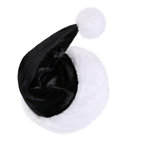 Kexpsogy Weihnachtsmütze mit weißer Krempe für Weihnachten, Festival, Party, Neujahr, Kopfbedeckung, Weihnachtsmann-Kostüm-Zubehör Kexpsogy Weihnachtsmütze mit weißer Krempe für Weihnachten, Festival, Party, Neujahr, Kopfbedeckung, Weihnachtsmann-Kostüm-Zubehör von Kexpsogy
