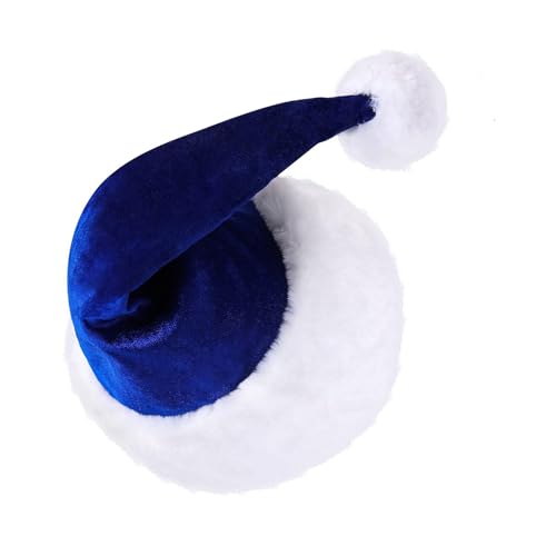 Kexpsogy Weihnachtsmütze mit weißer Krempe für Weihnachten, Festival, Party, Neujahr, Kopfbedeckung, Weihnachtsmann-Kostüm-Zubehör Kexpsogy Weihnachtsmütze mit weißer Krempe für Weihnachten, Festival, Party, Neujahr, Kopfbedeckung, Weihnachtsmann-Kostüm-Zubehör von Kexpsogy