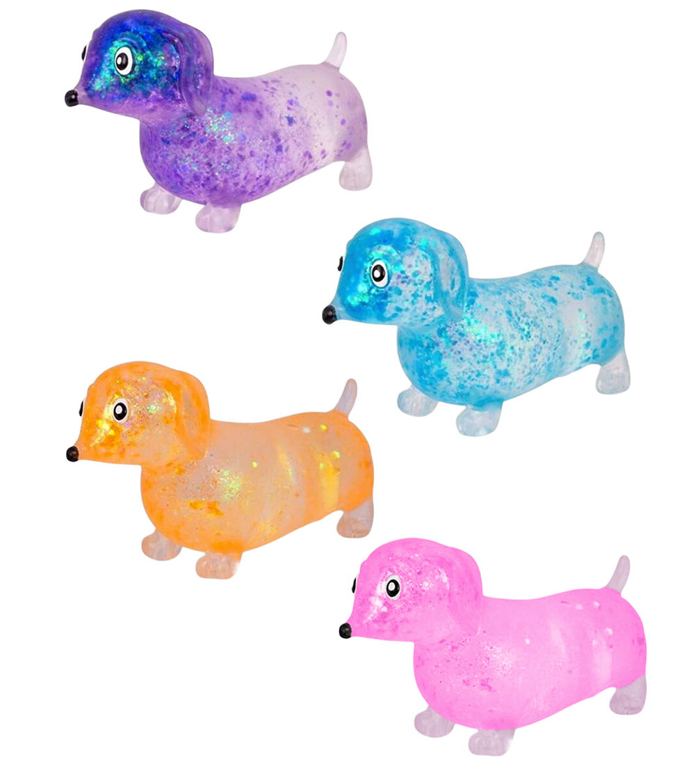 Keycraft Spielzeug - 9 cm - Glitzernde Wurst Dog - Gemischt - Keycraft - One Size - Spielzeug von Keycraft