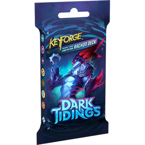 Keyforge Dark Tidings Einzelpackung – Keyforge Kartenspiel – Alter 14+ – 2 Spieler – Englisch – 1 Stück – Uni – klassischer Stil – Kartonmaterial – Boxbehälter – 0,07 kg – 1 Deck Keyforge Dark Tidings Einzelpackung – Keyforge Kartenspiel – Alter 14+ – 2 Spieler – Englisch – 1 Stück – Uni – klassischer Stil – Kartonmaterial – Boxbehälter – 0,07 kg – 1 Deck von Keyforge