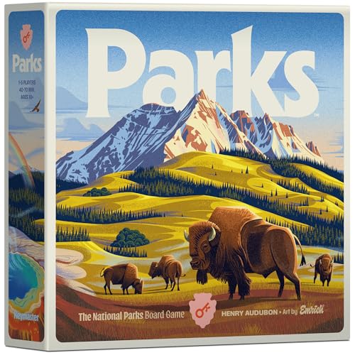 Keymaster Games Parks (2. Edition), Basislager, leicht zu erlernen, ab 10 Jahren, für 1–5 Spieler von Keymaster Games