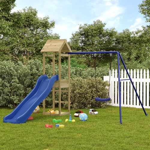 Keyroto Spielset für den Außenbereich aus Holz Spiele Garten Spielplatz Outdoor Gartenhaus aus Holz Typ 25 von Keyroto