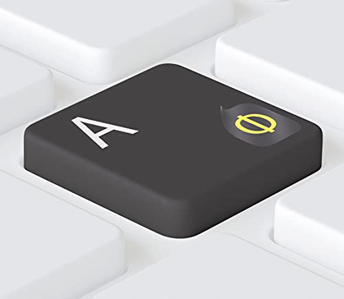Keystickers® | 5x6mm - Russische universelle Aufkleber für PC,- Laptop, & MacBook Tastaturen, Farbe GELB | ??????? ???????? ?? ?????????? | Russian Keyboard Stickers von Keystickers