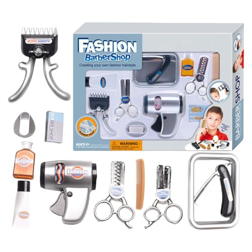 Friseur Set Kinder, Kinder Friseur Salon Spielset, Stylist Friseur Friseursalon Rollenspielset, Haarstyling Set Für Kinder, Realistisches Friseur Rollenspiel Für Jungens Ab 3 Jahren Friseur Set Kinder, Kinder Friseur Salon Spielset, Stylist Friseur Friseursalon Rollenspielset, Haarstyling Set Für Kinder, Realistisches Friseur Rollenspiel Für Jungens Ab 3 Jahren von Keyubria