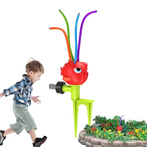Keyubria Kinder-Gartensprinkler, Wassersprühsprinkler für den Außenbereich - Einstellbarer Wassersprühsprinkler | Wasserspielspielzeug mit sicherem Design für Outdoor-Aktivitäten, Strände, Gärten, von Keyubria