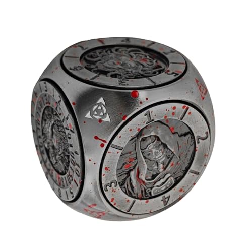 Keyubria Rollenspiel Würfel | Set Aus Metall Spinner Würfel Mit 6-Seitigen - Tragbare Gesellschaftsspiele Zubehör Für Unterhaltung Wettbewerb Freizeit Home Bar Nutzung Keyubria Rollenspiel Würfel | Set Aus Metall Spinner Würfel Mit 6-Seitigen - Tragbare Gesellschaftsspiele Zubehör Für Unterhaltung Wettbewerb Freizeit Home Bar Nutzung von Keyubria