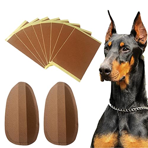 [Kezvmhy] Hundeohrständer – Dobermann-Hundeohren, Ohrpfosten-Set, Hundeohrständer, Ohrflicken, fixierter Dobermann, Hundeohr-Posting-Kit, Haustier-Hundeohr feste Unterstützung, Korrektur, vertikaler von Kezvmhy