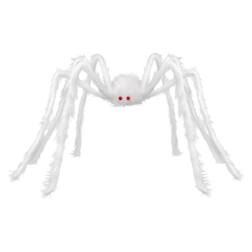Kezvmhy Riesige Spinne Halloween Dekorationen, Halloween Spinne Dekorationen, Gruselige Streiche von Halloween Fuzzy Spider Outdoor Garten Spinne Realistische Home Giant Spider Requisiten für Veranda von Kezvmhy