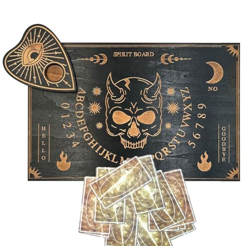 Ouija Spirit Board - Holz Decisioner Message Plunge mit Buchstaben und Zahlen Geist Dekoration Pendelbrett Geschenk für Jungen Mädchen Freunde Spirit Board Pendel von Kezvmhy