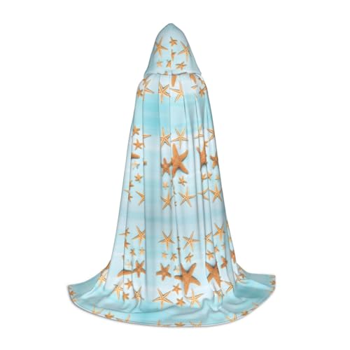 Kfjghhl 3D Wunderschöner maritimer Sommer-Umhang mit Kapuze für Teenager, Kinder, Umhang, Hexenkostüm, Halloween-Kostüm, für Damen und Herren, 88,9–139,7 cm Kfjghhl 3D Wunderschöner maritimer Sommer-Umhang mit Kapuze für Teenager, Kinder, Umhang, Hexenkostüm, Halloween-Kostüm, für Damen und Herren, 88,9–139,7 cm von Kfjghhl