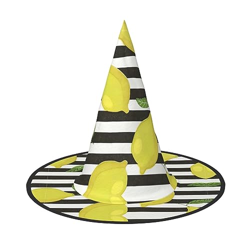 Kfjghhl Blaue Streifen und Zitrone, Halloween-Hut, böse Kostüme, Erwachsene, Unisex, Stirnband, Kostümzubehör, Weihnachtsfeier, Cosplay, Zauberer-Kostüm, Outfit, Halloween Kfjghhl Blaue Streifen und Zitrone, Halloween-Hut, böse Kostüme, Erwachsene, Unisex, Stirnband, Kostümzubehör, Weihnachtsfeier, Cosplay, Zauberer-Kostüm, Outfit, Halloween von Kfjghhl