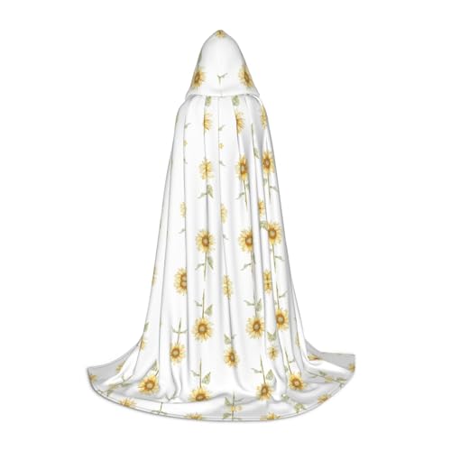 Kfjghhl Blossoming Sunflowe langer Kapuzenumhang für Jugendliche und Kinder, Hexenkostüm, Halloween-Kostüm, für Damen und Herren, 88,9–149,7 cm Kfjghhl Blossoming Sunflowe langer Kapuzenumhang für Jugendliche und Kinder, Hexenkostüm, Halloween-Kostüm, für Damen und Herren, 88,9–149,7 cm von Kfjghhl