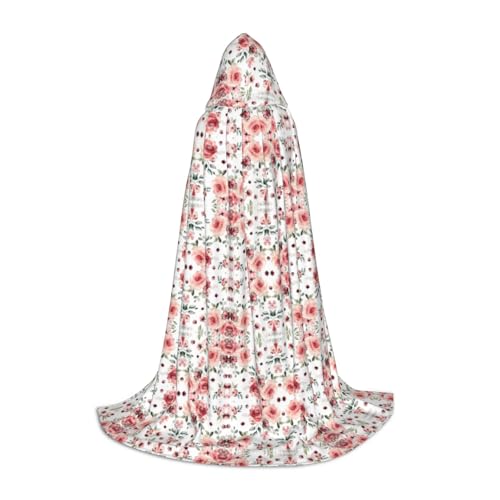 Kfjghhl Blühender Rosen-Umhang mit langer Kapuze, Umhang für Teenager, Kinder, Hexenkostüm, Halloween-Kostüm, für Damen und Herren, 88,9–149,7 cm Kfjghhl Blühender Rosen-Umhang mit langer Kapuze, Umhang für Teenager, Kinder, Hexenkostüm, Halloween-Kostüm, für Damen und Herren, 88,9–149,7 cm von Kfjghhl