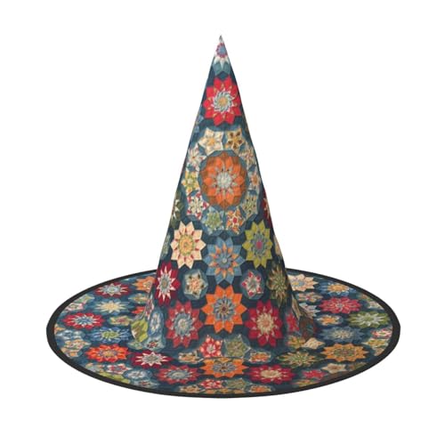 Kfjghhl Böhmische Blume, Halloween-Hut, böse Kostüme, Erwachsene, Unisex, Stirnband, Kostümzubehör, Weihnachtsfeier, Cosplay, Zauberer-Kostüm, Outfit, Halloween von Kfjghhl