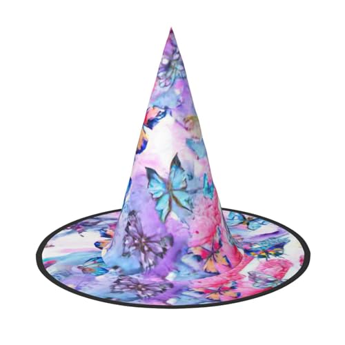 Kfjghhl Buntes Schmetterlings-Halloween-Kostüm, für Erwachsene, Unisex, Stirnband, Kostümzubehör, Weihnachtsfeier, Cosplay, Zauberer-Kostüm, Outfit, Halloween Kfjghhl Buntes Schmetterlings-Halloween-Kostüm, für Erwachsene, Unisex, Stirnband, Kostümzubehör, Weihnachtsfeier, Cosplay, Zauberer-Kostüm, Outfit, Halloween von Kfjghhl
