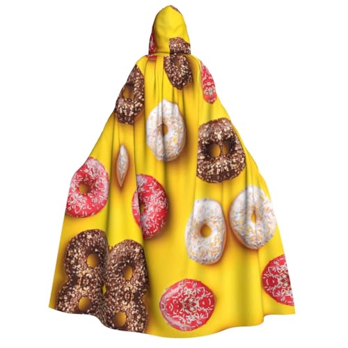 Kfjghhl Donut-Halloween-Umhang, goldener Kapuzenumhang, volle Länge, Robe, Umhang, Halloween-Kostüm, Cosplay, Party Kfjghhl Donut-Halloween-Umhang, goldener Kapuzenumhang, volle Länge, Robe, Umhang, Halloween-Kostüm, Cosplay, Party von Kfjghhl