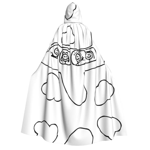 Kfjghhl Fliegender Halloween-Umhang, goldener Kapuzenumhang, volle Länge, Robe, Umhang, Halloween-Kostüm, Cosplay, Party Kfjghhl Fliegender Halloween-Umhang, goldener Kapuzenumhang, volle Länge, Robe, Umhang, Halloween-Kostüm, Cosplay, Party von Kfjghhl