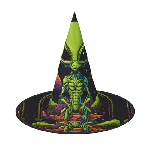 Kfjghhl Grüner Alien-Halloween-Hut, böse Kostüme, für Erwachsene, Unisex, Stirnband, Kostümzubehör, Weihnachtsfeier, Cosplay, Zauberer-Kostüm, Outfit, Halloween Kfjghhl Grüner Alien-Halloween-Hut, böse Kostüme, für Erwachsene, Unisex, Stirnband, Kostümzubehör, Weihnachtsfeier, Cosplay, Zauberer-Kostüm, Outfit, Halloween von Kfjghhl