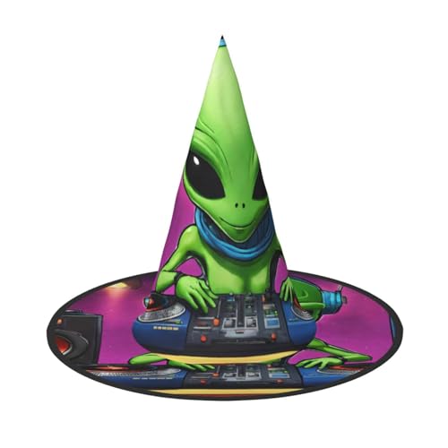 Kfjghhl Grüner Alien-Halloween-Hut, böse Kostüme, für Erwachsene, Unisex, Stirnband, Kostümzubehör, Weihnachtsfeier, Cosplay, Zauberer-Kostüm, Outfit, Halloween Kfjghhl Grüner Alien-Halloween-Hut, böse Kostüme, für Erwachsene, Unisex, Stirnband, Kostümzubehör, Weihnachtsfeier, Cosplay, Zauberer-Kostüm, Outfit, Halloween von Kfjghhl