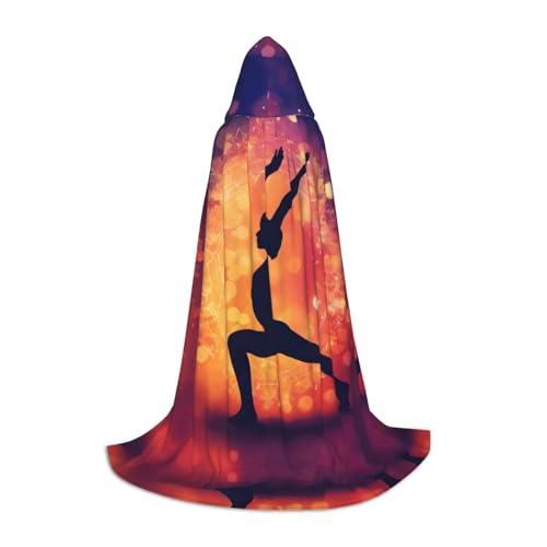 Kfjghhl Gymnastik-Spiel, langer Kapuzenumhang für Jugendliche, Kinder, Hexenkostüm, Halloween-Kostüm, für Damen und Herren, 88,9–149,7 cm Kfjghhl Gymnastik-Spiel, langer Kapuzenumhang für Jugendliche, Kinder, Hexenkostüm, Halloween-Kostüm, für Damen und Herren, 88,9–149,7 cm von Kfjghhl