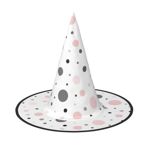 Kfjghhl Halloween-Hut, böse Kostüme, Unisex, für Weihnachten, Party, Cosplay, Magier, Kostüm, Kostüm, Halloween, Rosa, Grau, Weiß, modernes Punktemuster, Kostüm-Outfit für Erwachsene Kfjghhl Halloween-Hut, böse Kostüme, Unisex, für Weihnachten, Party, Cosplay, Magier, Kostüm, Kostüm, Halloween, Rosa, Grau, Weiß, modernes Punktemuster, Kostüm-Outfit für Erwachsene von Kfjghhl