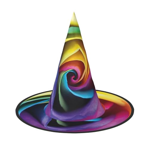 Kfjghhl Halloween-Hut mit Regenbogen-Rose, böse Kostüme, für Erwachsene, Unisex, Stirnband, Kostümzubehör, Weihnachtsfeier, Cosplay, Zauberer-Kostüm, Outfit, Halloween Kfjghhl Halloween-Hut mit Regenbogen-Rose, böse Kostüme, für Erwachsene, Unisex, Stirnband, Kostümzubehör, Weihnachtsfeier, Cosplay, Zauberer-Kostüm, Outfit, Halloween von Kfjghhl