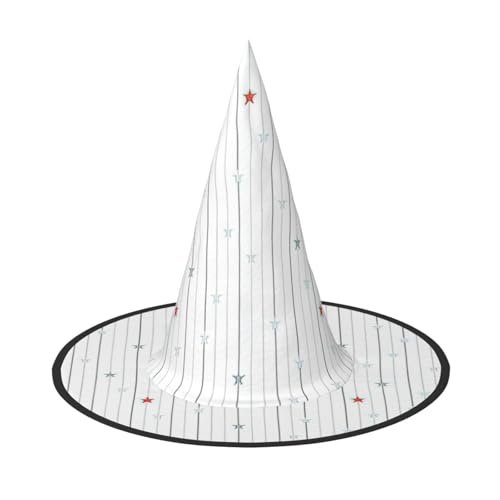 Kfjghhl Halloween-Hut mit Sternen, Streifen, böse Kostüme, Erwachsene, Unisex, Stirnband, Kostümzubehör, Weihnachtsfeier, Cosplay, Zauberer-Kostüm, Outfit, Halloween Kfjghhl Halloween-Hut mit Sternen, Streifen, böse Kostüme, Erwachsene, Unisex, Stirnband, Kostümzubehör, Weihnachtsfeier, Cosplay, Zauberer-Kostüm, Outfit, Halloween von Kfjghhl
