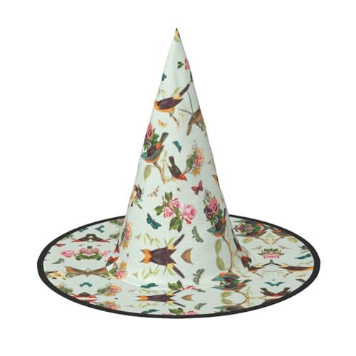 Kfjghhl Halloween-Hut mit Vogelmuster, für Erwachsene, Unisex, Stirnband, Kostümzubehör, Weihnachtsfeier, Cosplay, Zauberer-Kostüm, Outfit, Halloween Kfjghhl Halloween-Hut mit Vogelmuster, für Erwachsene, Unisex, Stirnband, Kostümzubehör, Weihnachtsfeier, Cosplay, Zauberer-Kostüm, Outfit, Halloween von Kfjghhl