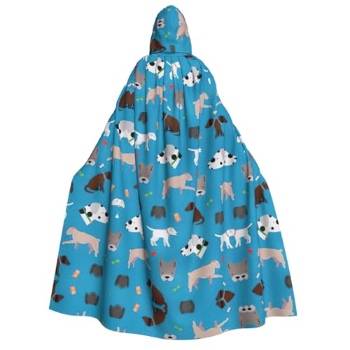 Kfjghhl Halloween-Umhang für Hundeausstellungen, goldener Kapuzenumhang, volle Länge, Robe, Umhang, Halloween-Kostüm, Cosplay, Party von Kfjghhl