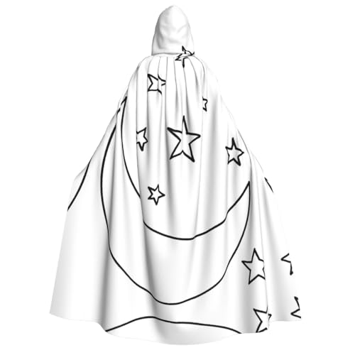Kfjghhl Halloween-Umhang mit Sternen, goldener Kapuzenumhang, volle Länge, Robe, Umhang, Halloween-Kostüm, Cosplay, Party Kfjghhl Halloween-Umhang mit Sternen, goldener Kapuzenumhang, volle Länge, Robe, Umhang, Halloween-Kostüm, Cosplay, Party von Kfjghhl