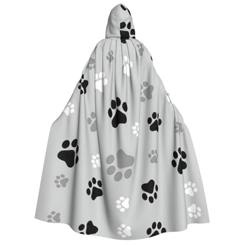 Kfjghhl Halloween-Umhang mit Tierpfotenabdrücken, goldener Kapuzenumhang, volle Länge, Robe, Umhang, Halloween-Kostüm, Cosplay, Party Kfjghhl Halloween-Umhang mit Tierpfotenabdrücken, goldener Kapuzenumhang, volle Länge, Robe, Umhang, Halloween-Kostüm, Cosplay, Party von Kfjghhl