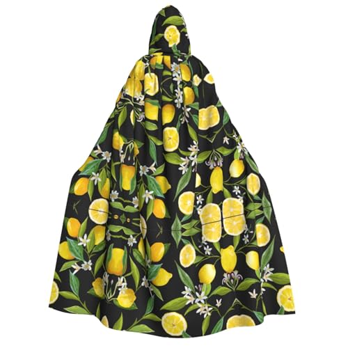 Kfjghhl Halloween-Umhang mit goldener Kapuze, in voller Länge, für Halloween, Kostüm, Cosplay, Party von Kfjghhl