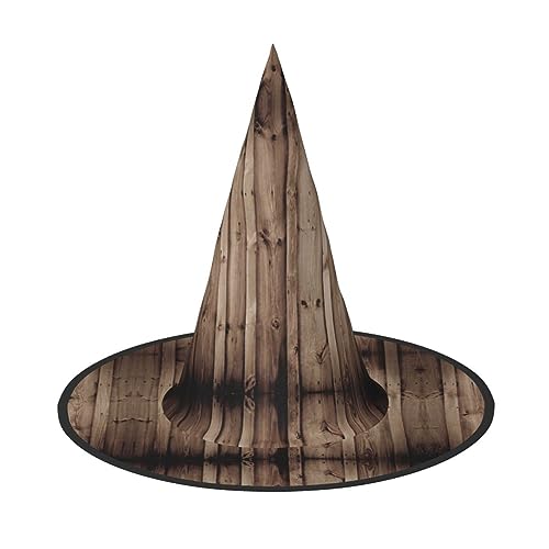 Kfjghhl Holzmaserung, Halloween-Hut, böse Kostüme, Erwachsene, Unisex, Stirnband, Kostümzubehör, Weihnachtsfeier, Cosplay, Zauberer-Kostüm, Outfit, Halloween von Kfjghhl