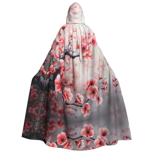 Kfjghhl Japanischer Kirschblumen-Halloween-Umhang, goldener Kapuzenumhang, volle Länge, Robe, Umhang, Halloween-Kostüm, Cosplay, Party Kfjghhl Japanischer Kirschblumen-Halloween-Umhang, goldener Kapuzenumhang, volle Länge, Robe, Umhang, Halloween-Kostüm, Cosplay, Party von Kfjghhl
