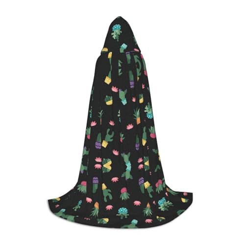 Kfjghhl Kaktus.. Langer Kapuzenumhang Teenager Kind Umhang Hexenkostüm Halloween Kostüm Damen Herren 88,9-149,7 cm Kfjghhl Kaktus.. Langer Kapuzenumhang Teenager Kind Umhang Hexenkostüm Halloween Kostüm Damen Herren 88,9-149,7 cm von Kfjghhl
