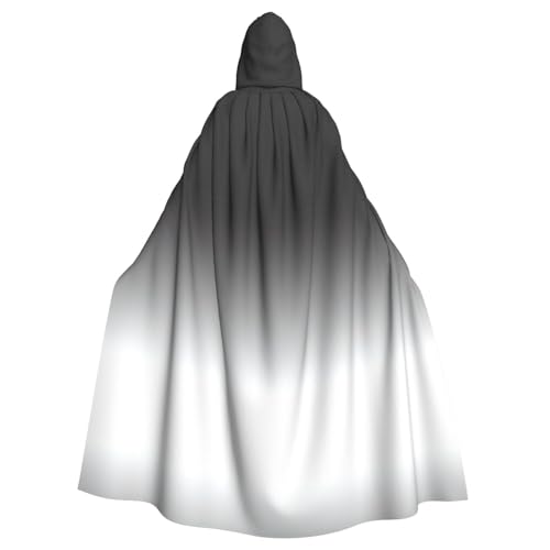 Kfjghhl Kapuzenumhang, Unisex, Weiß bis Schwarz, Kostüm, Party, Halloween, Cosplay, Erwachsene, Kapuzenmantel, Weihnachten, 147,3 cm Kfjghhl Kapuzenumhang, Unisex, Weiß bis Schwarz, Kostüm, Party, Halloween, Cosplay, Erwachsene, Kapuzenmantel, Weihnachten, 147,3 cm von Kfjghhl