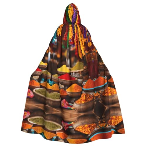 Kfjghhl Kapuzenumhang mit Kapuze, Unisex, Gewürze, Kostüm, Party, Halloween, Cosplay, Erwachsene, Kapuzenmantel, Weihnachten, 147,3 cm Kfjghhl Kapuzenumhang mit Kapuze, Unisex, Gewürze, Kostüm, Party, Halloween, Cosplay, Erwachsene, Kapuzenmantel, Weihnachten, 147,3 cm von Kfjghhl