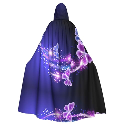 Kfjghhl Kapuzenumhang mit Kapuze, Unisex, niedlicher violetter Schmetterling, Kostüm, Party, Halloween, Cosplay, Erwachsene, Kapuzenmantel, Weihnachten, 147,3 cm Kfjghhl Kapuzenumhang mit Kapuze, Unisex, niedlicher violetter Schmetterling, Kostüm, Party, Halloween, Cosplay, Erwachsene, Kapuzenmantel, Weihnachten, 147,3 cm von Kfjghhl