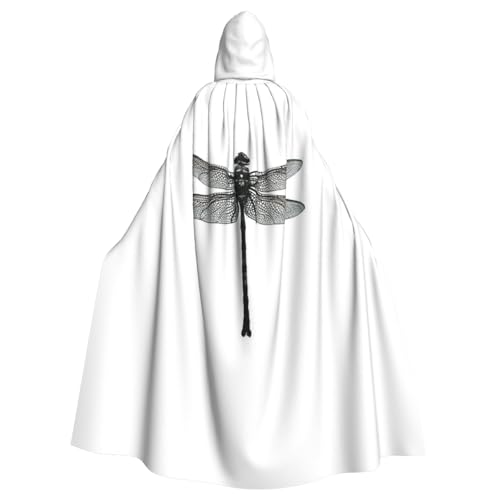 Kfjghhl Kapuzenumhang mit Libellenmotiv, Unisex, für Party, Halloween, Cosplay, Erwachsene, Kapuzenmantel, Weihnachten, 147,3 cm Kfjghhl Kapuzenumhang mit Libellenmotiv, Unisex, für Party, Halloween, Cosplay, Erwachsene, Kapuzenmantel, Weihnachten, 147,3 cm von Kfjghhl
