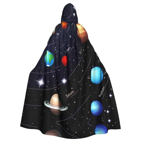 Kfjghhl Kapuzenumhang mit Sonnensystem, Unisex, für Party, Halloween, Cosplay, Erwachsene, Kapuzenmantel, Weihnachten, 147,3 cm Kfjghhl Kapuzenumhang mit Sonnensystem, Unisex, für Party, Halloween, Cosplay, Erwachsene, Kapuzenmantel, Weihnachten, 147,3 cm von Kfjghhl