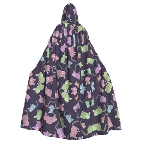 Kfjghhl Kapuzenumhang mit Tiermotiven, niedlicher Maus-Umhang, Kostüm, Party, Halloween, Cosplay, Erwachsene, Kapuzenmantel, Weihnachten, 147,3 cm Kfjghhl Kapuzenumhang mit Tiermotiven, niedlicher Maus-Umhang, Kostüm, Party, Halloween, Cosplay, Erwachsene, Kapuzenmantel, Weihnachten, 147,3 cm von Kfjghhl