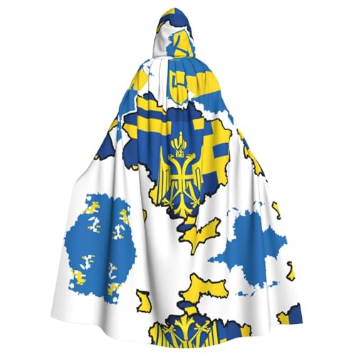 Kfjghhl Kapuzenumhang mit Ukraine-Flagge, Unisex, Umhang, Kostüm, Party, Halloween, Cosplay, Erwachsene, Kapuzenmantel, Weihnachten, 147,3 cm Kfjghhl Kapuzenumhang mit Ukraine-Flagge, Unisex, Umhang, Kostüm, Party, Halloween, Cosplay, Erwachsene, Kapuzenmantel, Weihnachten, 147,3 cm von Kfjghhl