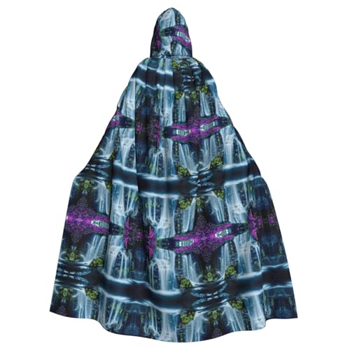 Kfjghhl Kapuzenumhang mit Wasserfall und Blume, Unisex, Kostüm, Party, Halloween, Cosplay, Erwachsene, Kapuzenmantel, Weihnachten, 147,3 cm Kfjghhl Kapuzenumhang mit Wasserfall und Blume, Unisex, Kostüm, Party, Halloween, Cosplay, Erwachsene, Kapuzenmantel, Weihnachten, 147,3 cm von Kfjghhl